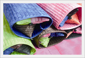 Rayon Neck Pillow with Buckwheat Hulls  Made in Korea